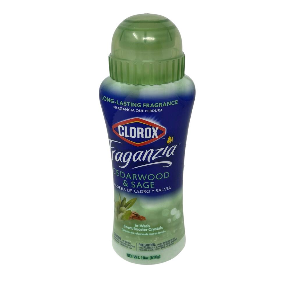 Clorox Fraganzia Cedarwood&Sage In-Wash Scent Booster Crystals NEW DISCONTINUED